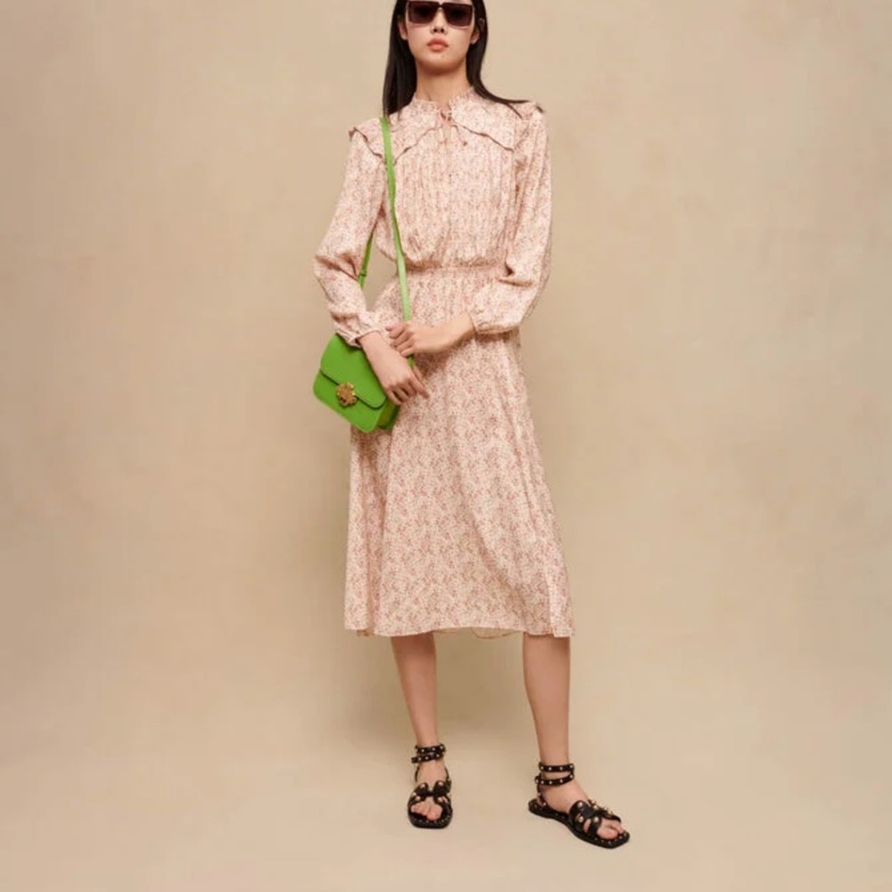 Maje Ripletto long sleeves dress NWT size 40